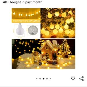 Warm White Holiday String Lights